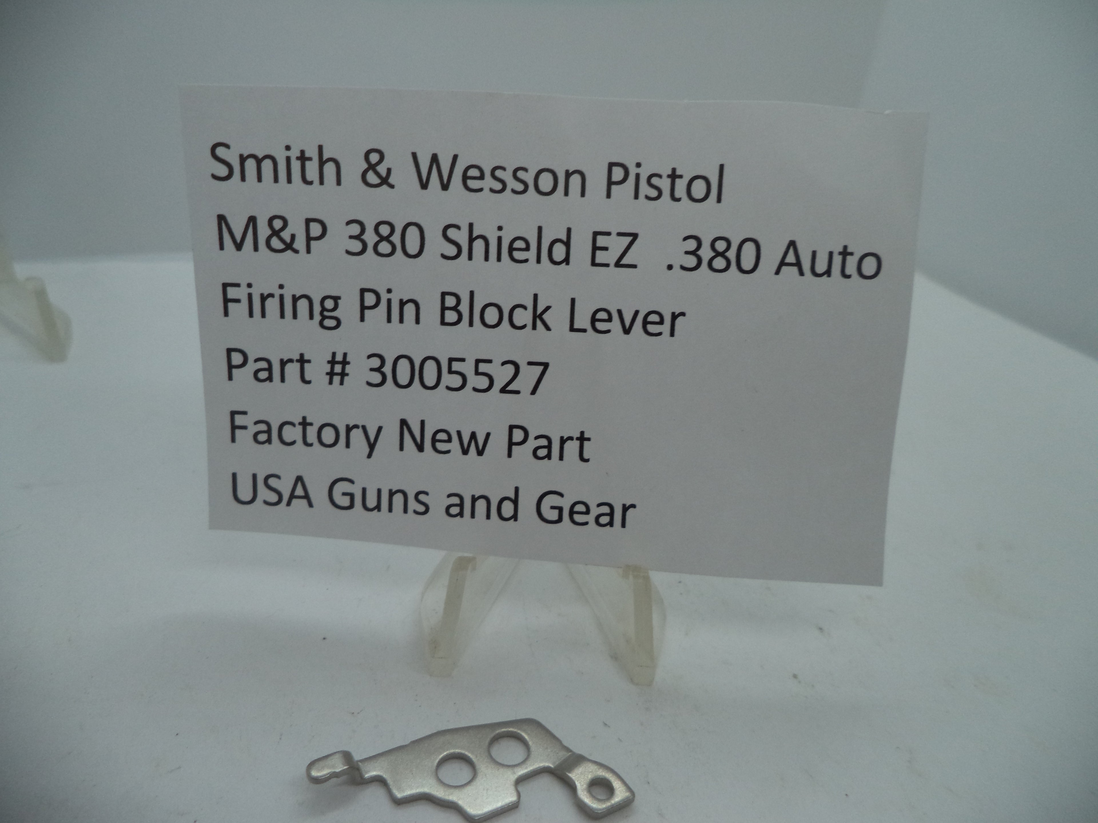 Smith & Wesson M&P 380 Shield EZ Firing Pin Block Lever 3005527