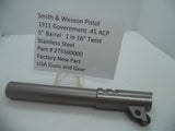 275500000 S&W 1911 Government Barrel, 1 in 16" Twist, 5" Stainless Steel .45 ACP