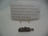 K1047 Smith & Wesson Revolver K Frame Model 10 .38 Special Rebound Slide Assembly & Spring