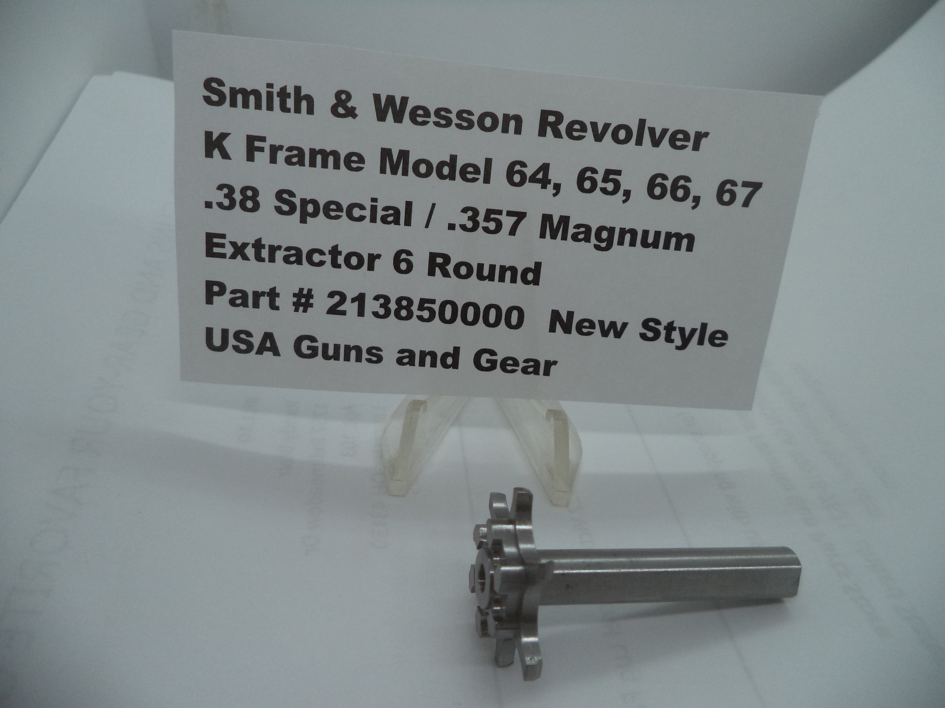 Smith & Wesson K Frame Stainless Steel Extractor New Style Models 64 65 66 67 213850000