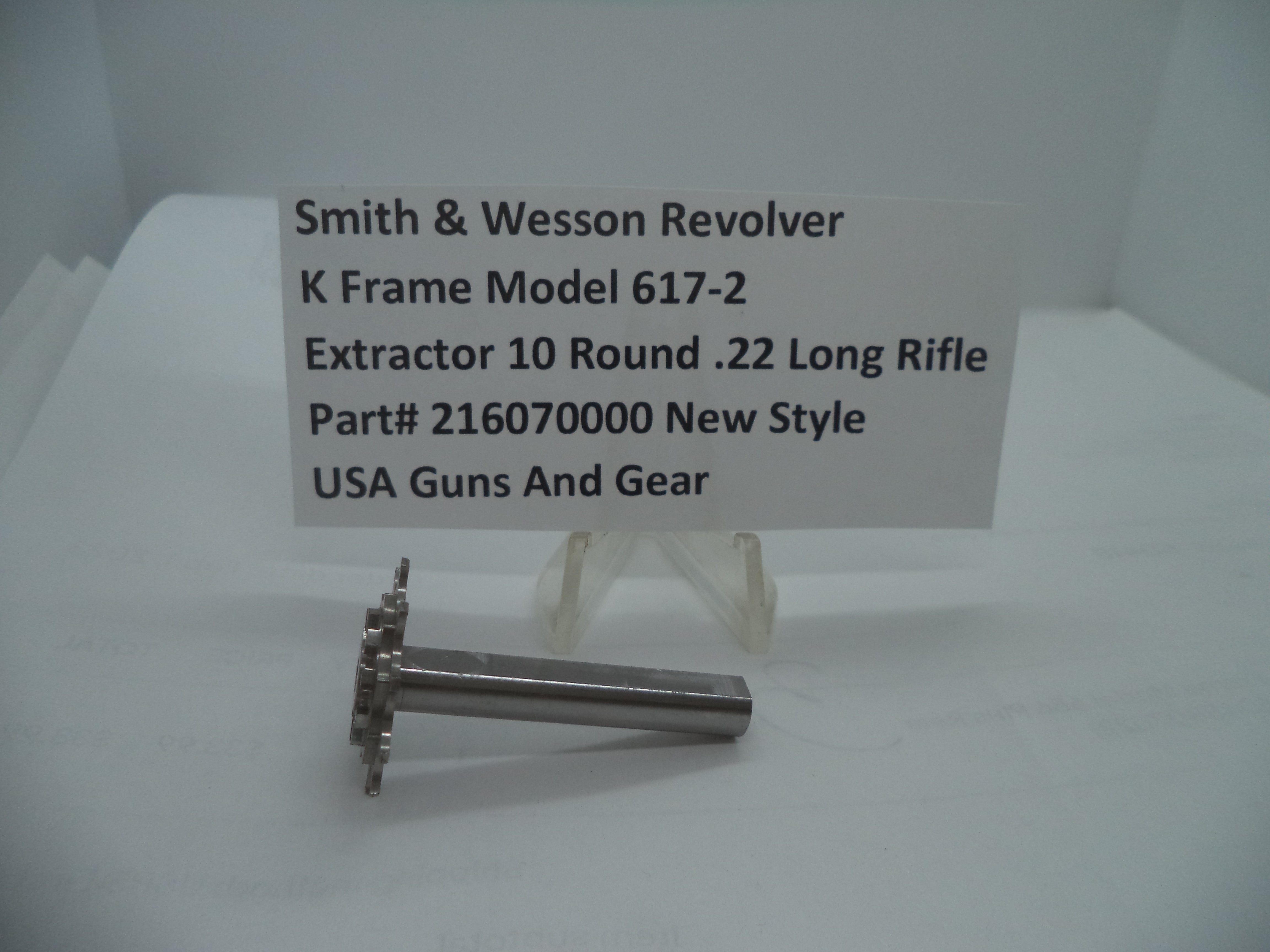 Smith & Wesson K Frame Extractor .22 LR 10 Shot | Model 617-2 ...