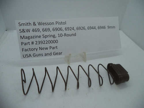 239220000 S&W Magazine Spring 469, 669, 6906, 6924, 6926,6944,6946 9mm