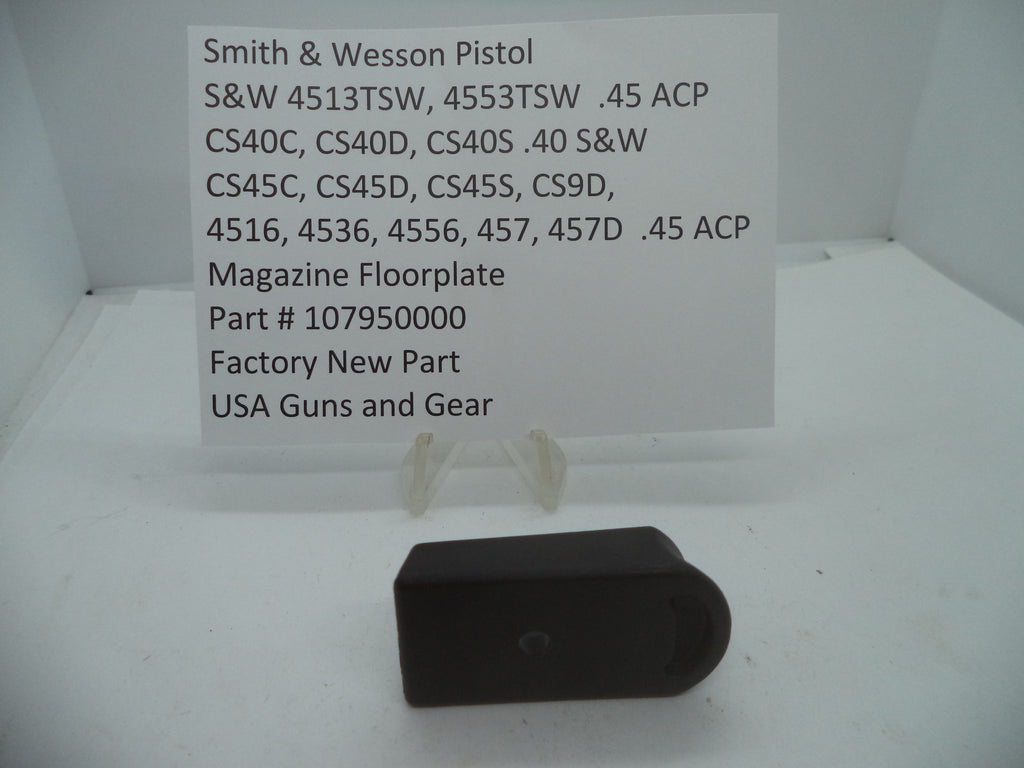 Smith & Wesson Magazine Floorplate Models 4516, 4536, 4513TSW, CS45, CS40, CS9 - 107950000