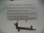 K1004 Smith & Wesson Revolver K Frame Model 10 .38 Special Bolt, Spring & Plunger