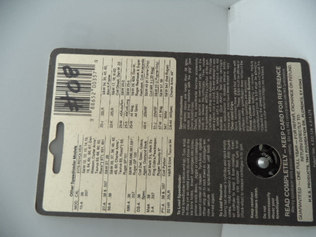 HKS Revolver Speed Loader .38 Special / .357 Magnum Colt Python - PY-A