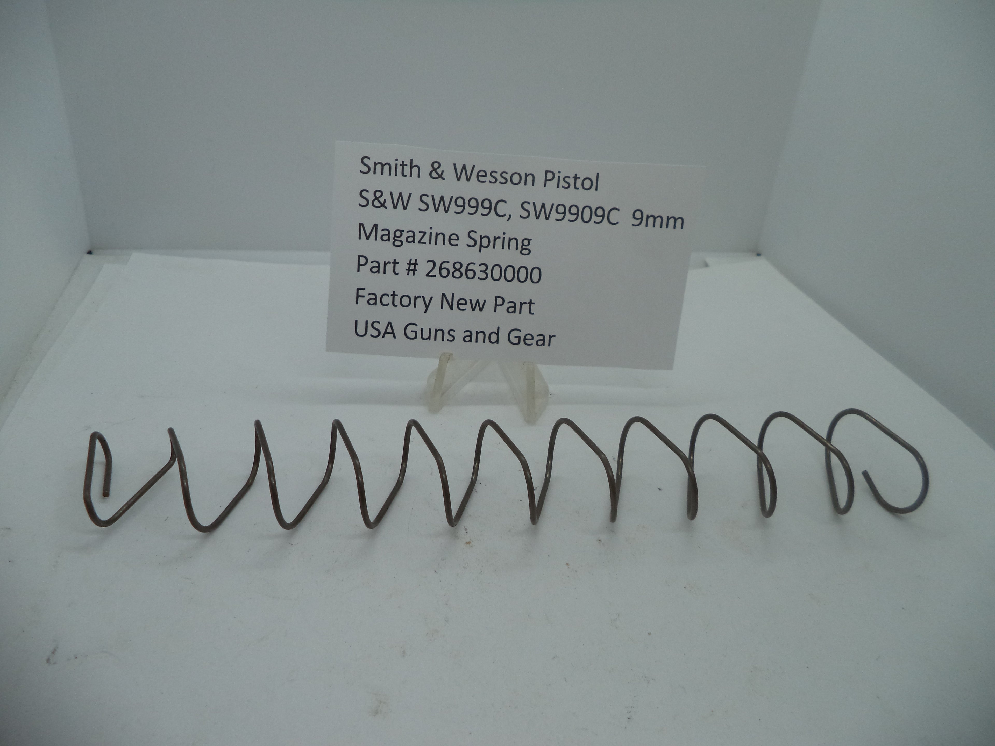 268630000 Smith & Wesson Pistol S&W SW999C, SW9909C Magazine Spring 9mm
