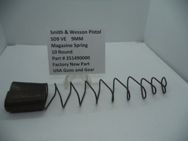 251490000 Smith & Wesson 9mm SDVE Magazine Spring 10 Round