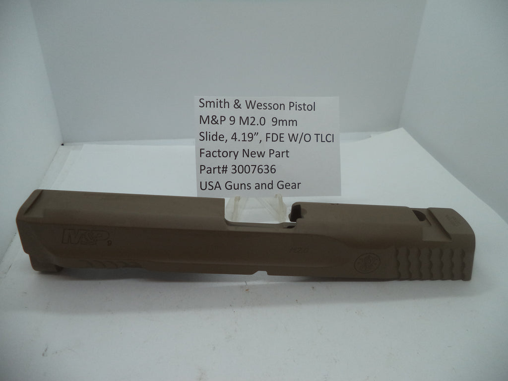 Smith & Wesson M&P 9 M2.0 Slide Assembly 4.19" FDE - Factory OEM Part 3007636