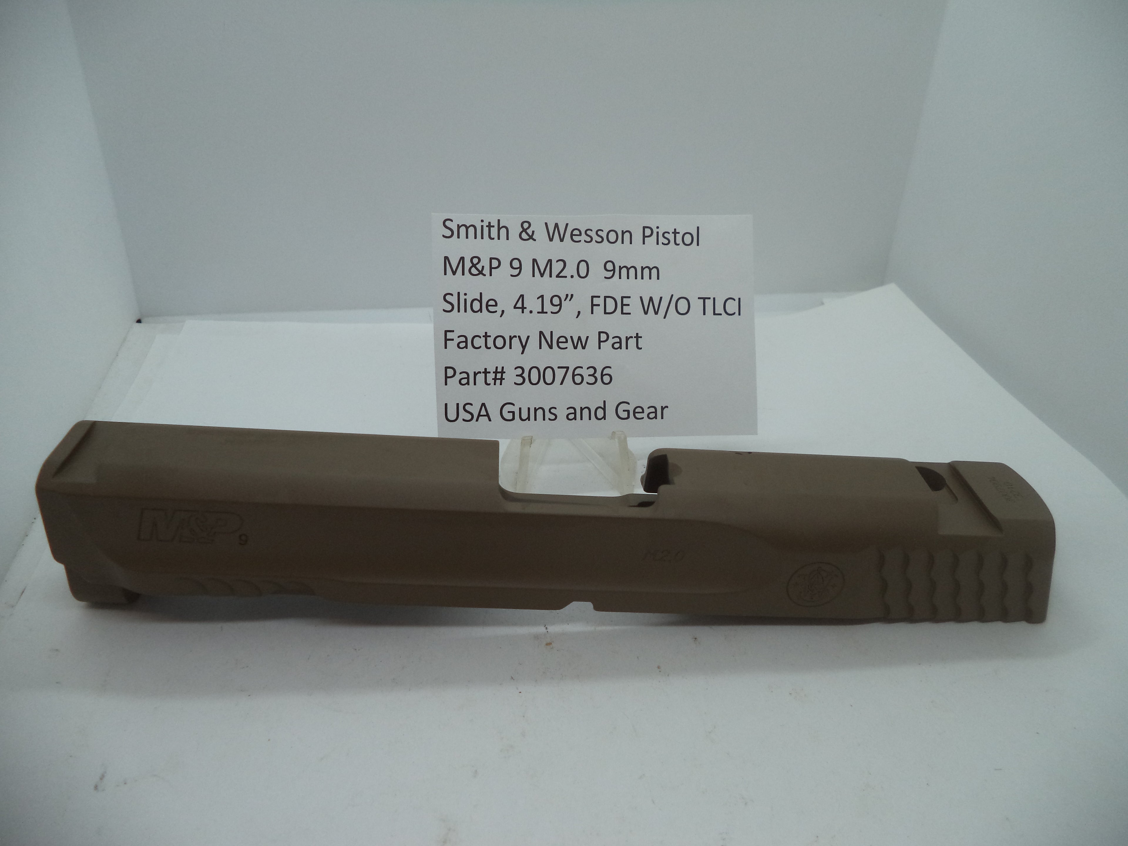 Smith & Wesson M&P 9 M2.0 Slide Assembly 4.19" FDE - Factory OEM Part 3007636