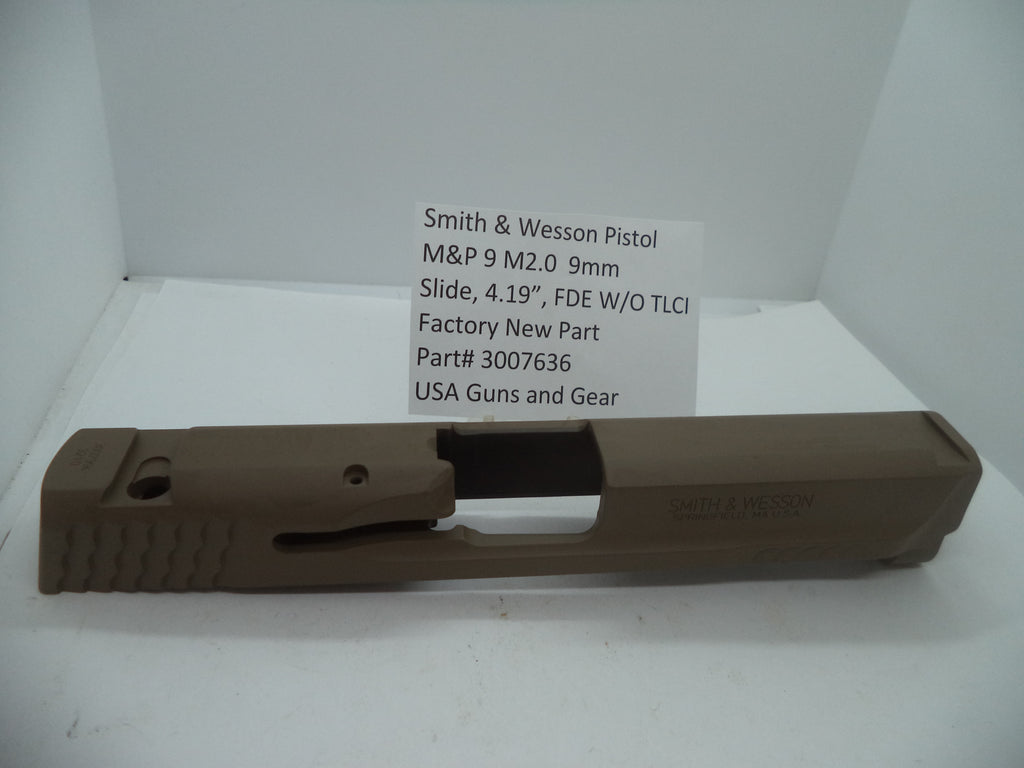 Smith & Wesson M&P 9 M2.0 Slide Assembly 4.19" FDE - Factory OEM Part 3007636