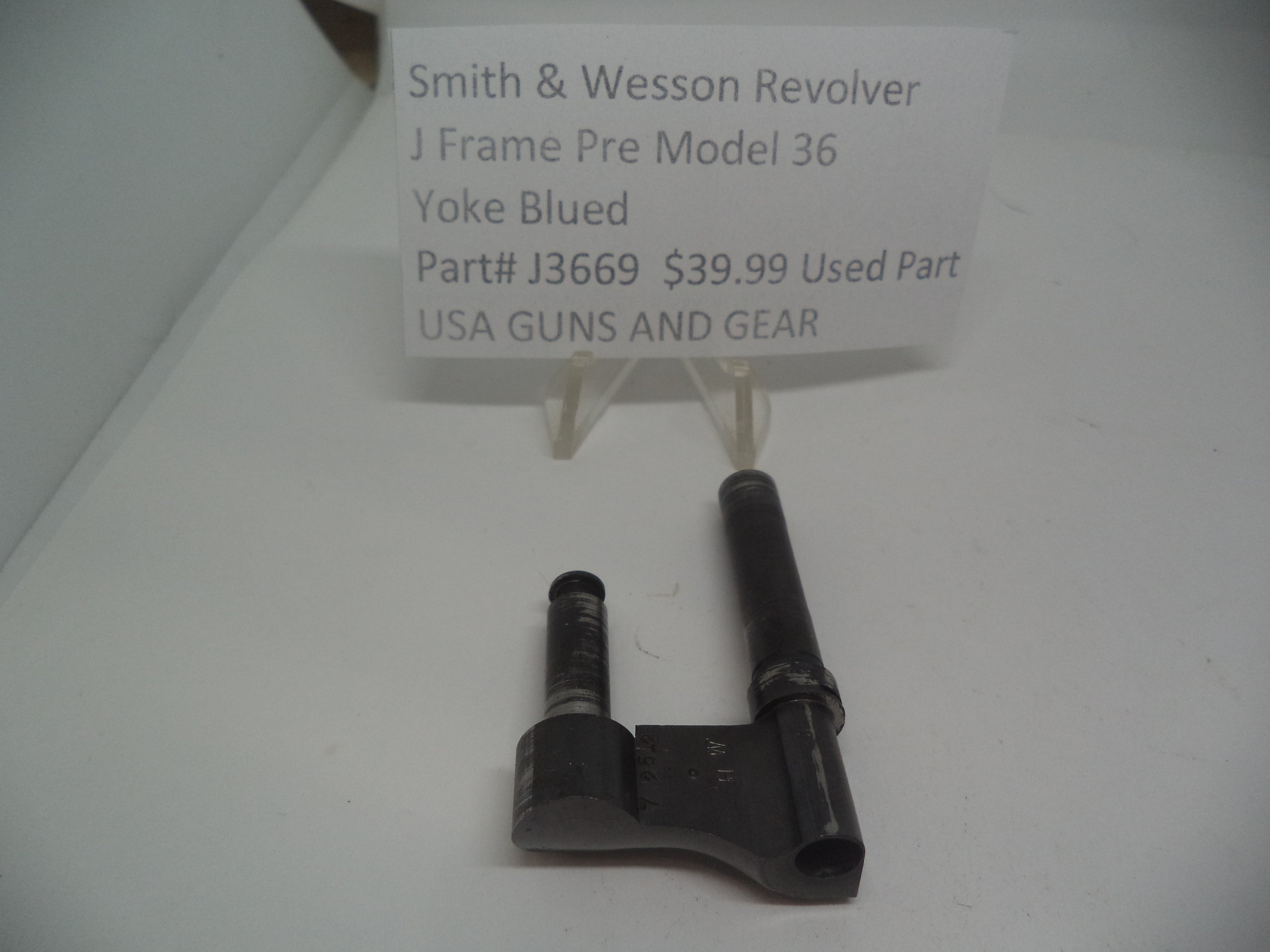 J3669 Smith & Wesson J Frame Pre Model 36 Yoke Blued .38 Special Used Part