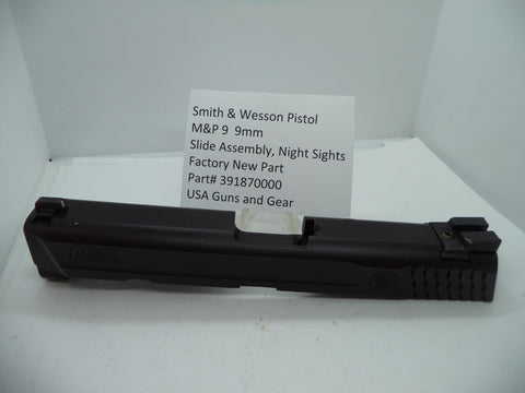 391870000 Smith & Wesson Pistol  M&P 9 Slide Assembly, Night Sights  9mm