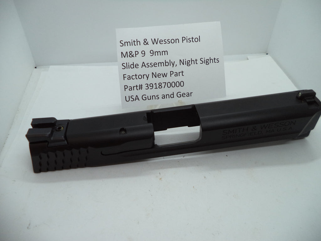 Smith & Wesson M&P9 Slide Assembly Tritium Night Sights 9mm | OEM – USA ...