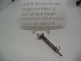 J3045 Smith & Wesson J Frame Pre Model 36 Bolt, Spring & Plunger .38 Special Used Part
