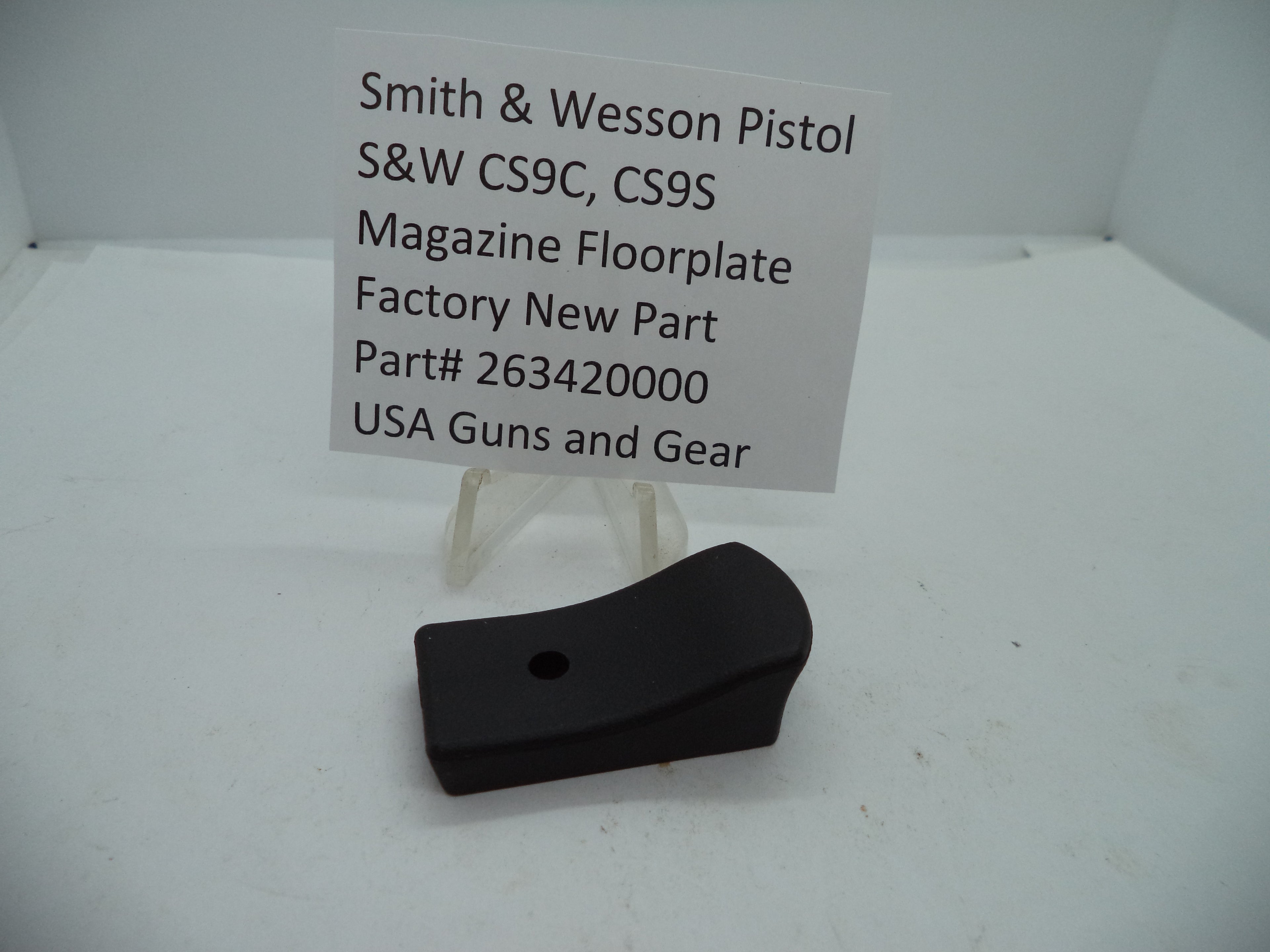 263420000 Smith & Wesson Pistol CS9C, CS9S Magazine Floorplate  9mm
