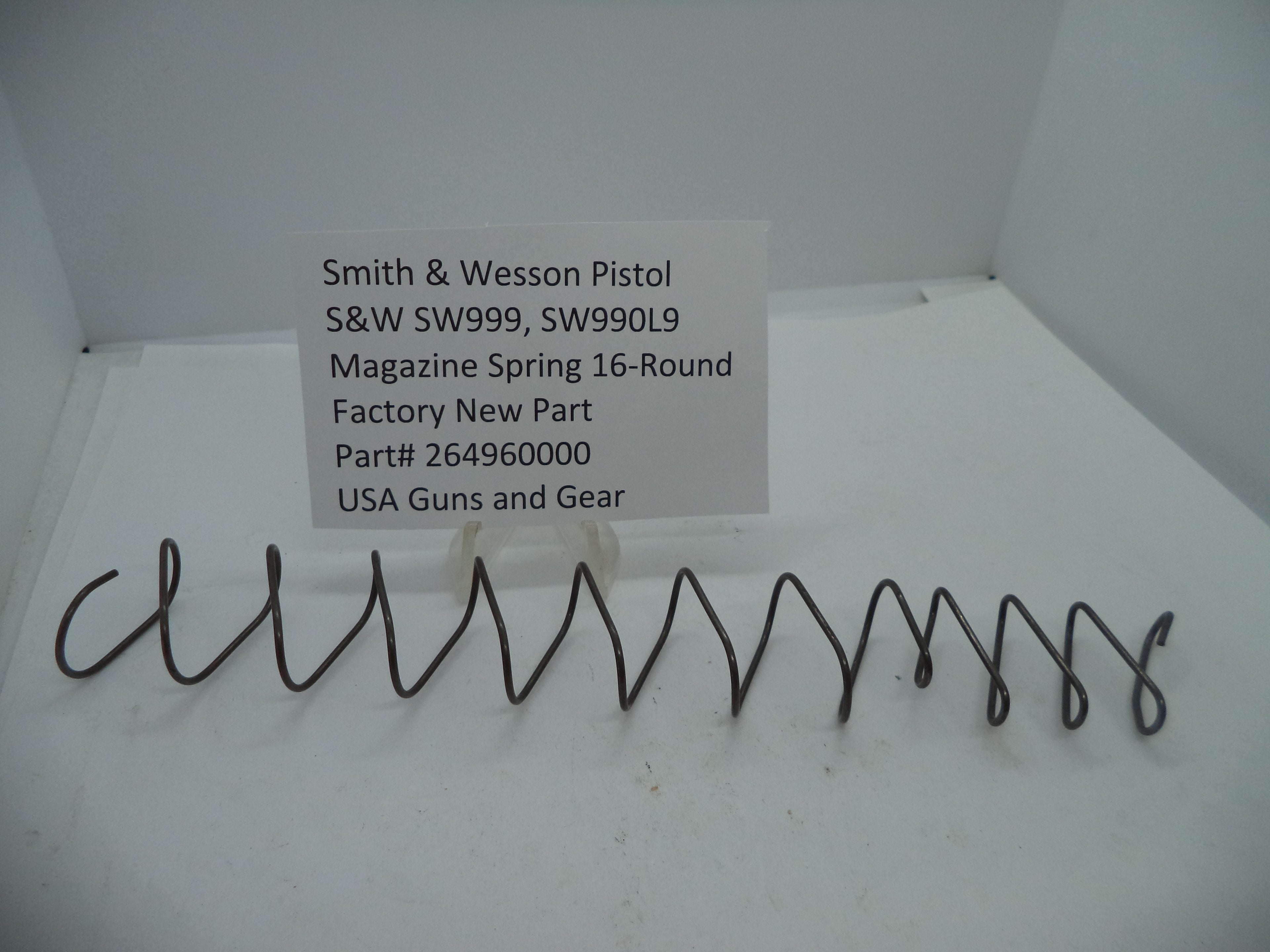 264960000 S&W Pistol S&W SW999,SW990L9 Magazine Spring 9mm