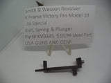 KV0345 Smith & Wesson Revolver K Frame Victory Pre Model 10 Bolt, Spring & Plunger