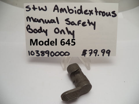 103890000 Smith & Wesson Ambidextrous Manual Safety Pistol Part Body Only