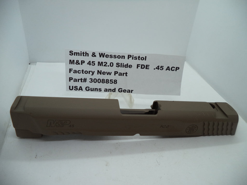 Smith & Wesson M&P 45 M2.0 Slide 7.5" FDE Stripped | OEM 3008858