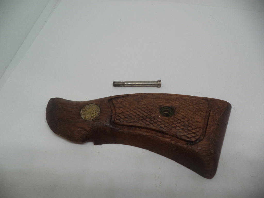 VGS09 S&W Revolver K, L Frame Square Butt (ONLY) Left Side Vintage Wood Grip