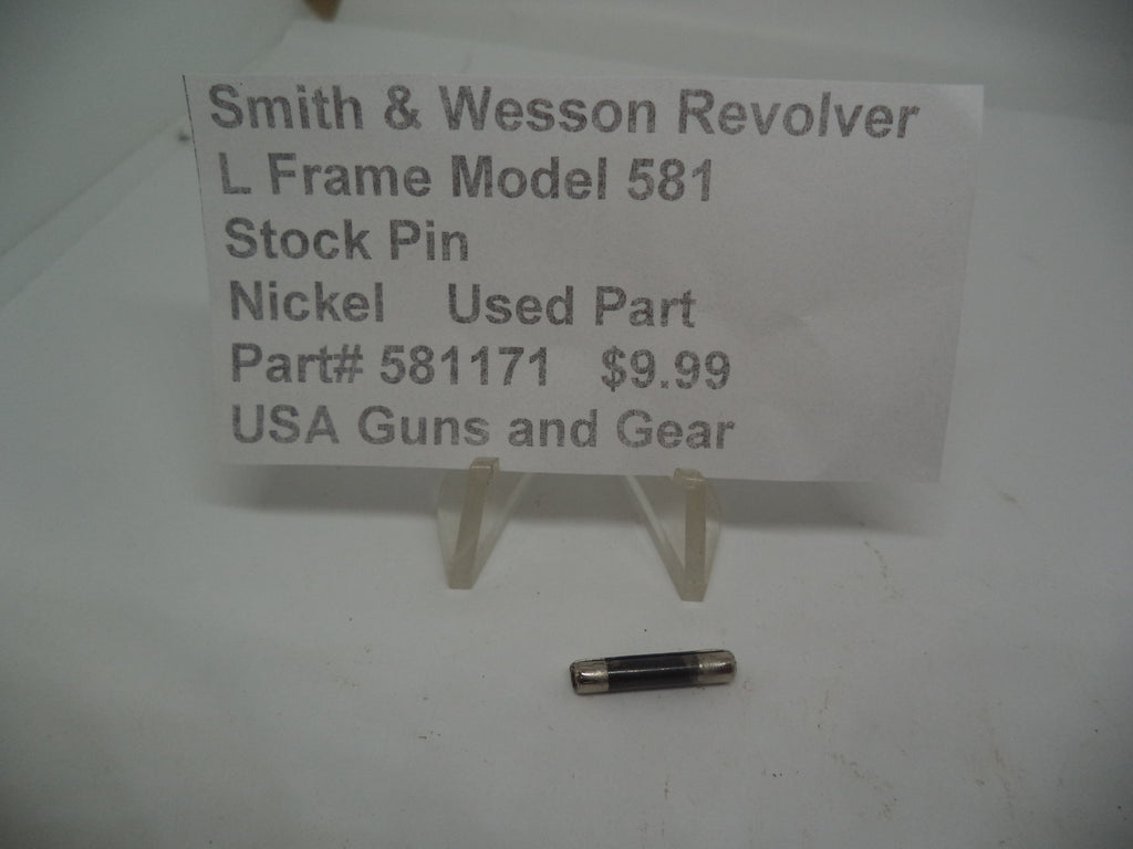 581171 Smith & Wesson Revolver L Frame Model 581 .357 Stock Pin Used Part