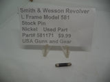581171 Smith & Wesson Revolver L Frame Model 581 .357 Stock Pin Used Part