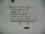 581171 Smith & Wesson Revolver L Frame Model 581 .357 Stock Pin Used Part