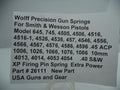 Wolff Firing Pin Spring for S&W 4053/4054/4506/4586 .40 S&W/.45 ACP/10mm - 26111