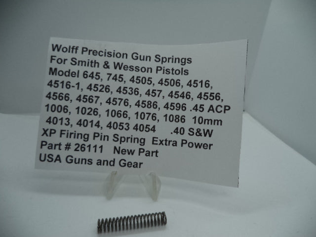 Wolff Firing Pin Spring for S&W 4053/4054/4506/4586 .40 S&W/.45 ACP/10mm - 26111