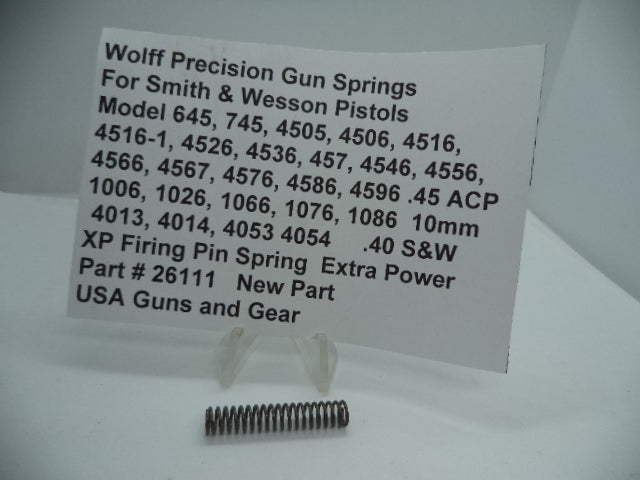 Wolff Firing Pin Spring for S&W 4053/4054/4506/4586 .40 S&W/.45 ACP/10mm - 26111