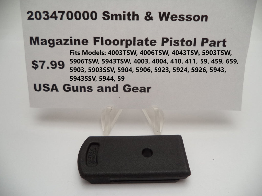 203470000 Smith & Wesson Magazine Floor plate Pistol Part See Models Below