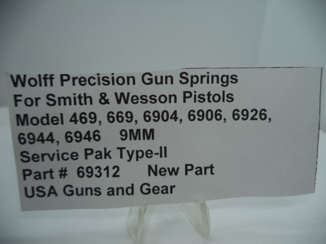 69311 Wolff Service Pak Type-I - S&W 3913 3953 6904 469 669 9mm