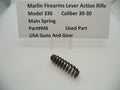 M6 Marlin Firearms Action Rifle Model 336 Main Spring 30-30 cal. Used Part