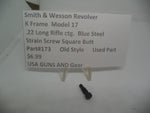173 Smith & Wesson K Frame Model 17 Strain Screw Square Butt .22 LR ctg.