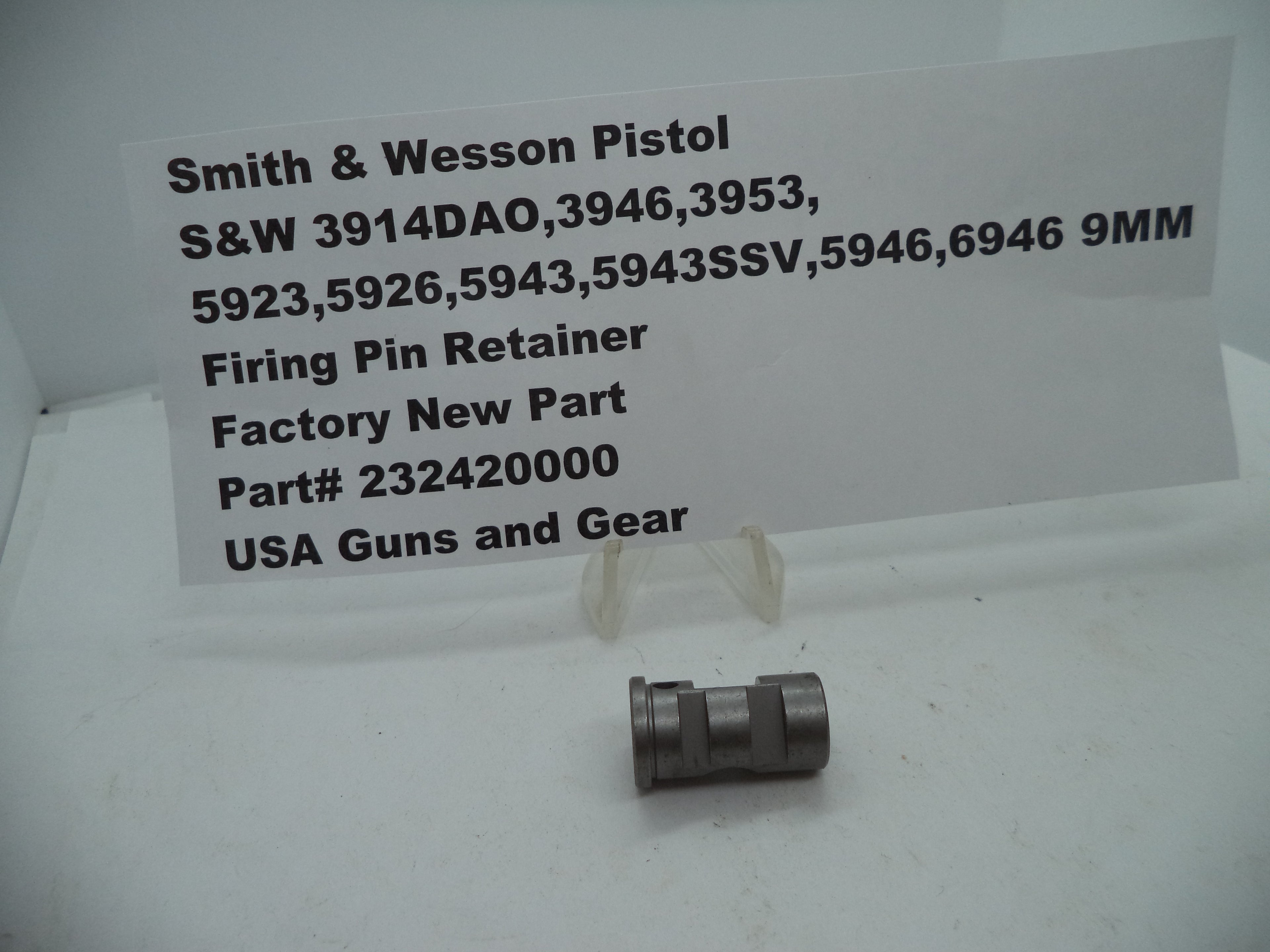 S&W Firing Pin Retainer 232420000 - Model 3914DAO 3946 3953 5923 6946