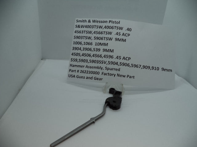 S&W Hammer Assembly 262230000 - Model 5906 5904 909 910 3904