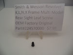 224570000 Smith & Wesson Revolver Rear Sight Leaf Screw Part New Style Rounded Front