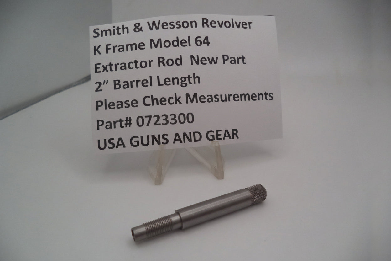 Smith & Wesson Extractor Rod 2" Barrel - K Frame Model 64 - Stainless Steel - 072330000