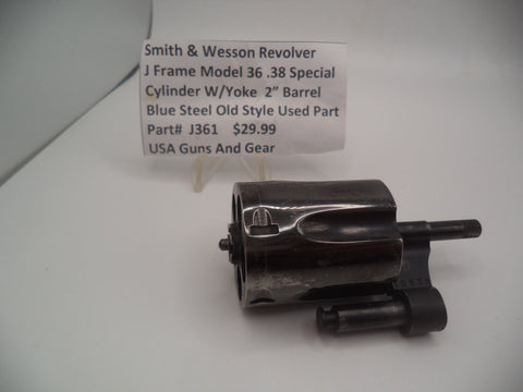 J361 S&W Revolver J Frame Model 36 Cylinder W/Yoke .38 Special