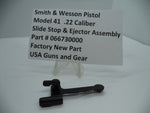 066730000 Smith & Wesson Pistol Model 41 Slide Stop & Ejector Assembly .22 Caliber