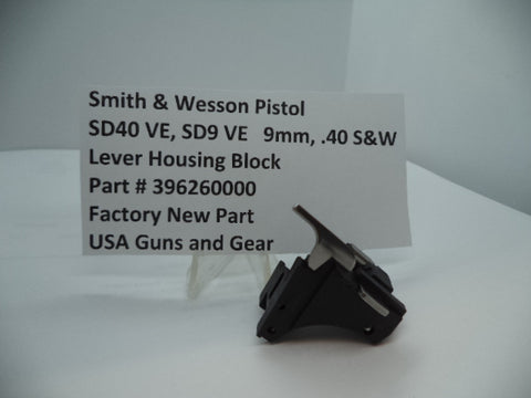 396260000  Smith & Wesson Pistol SD40 VE, SD9 VE  Lever Housing Block  9mm, .40S&W