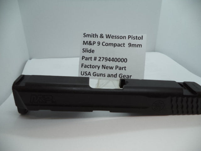 Smith & Wesson Pistol M&P 9 Compact Slide 9mm New 279440000