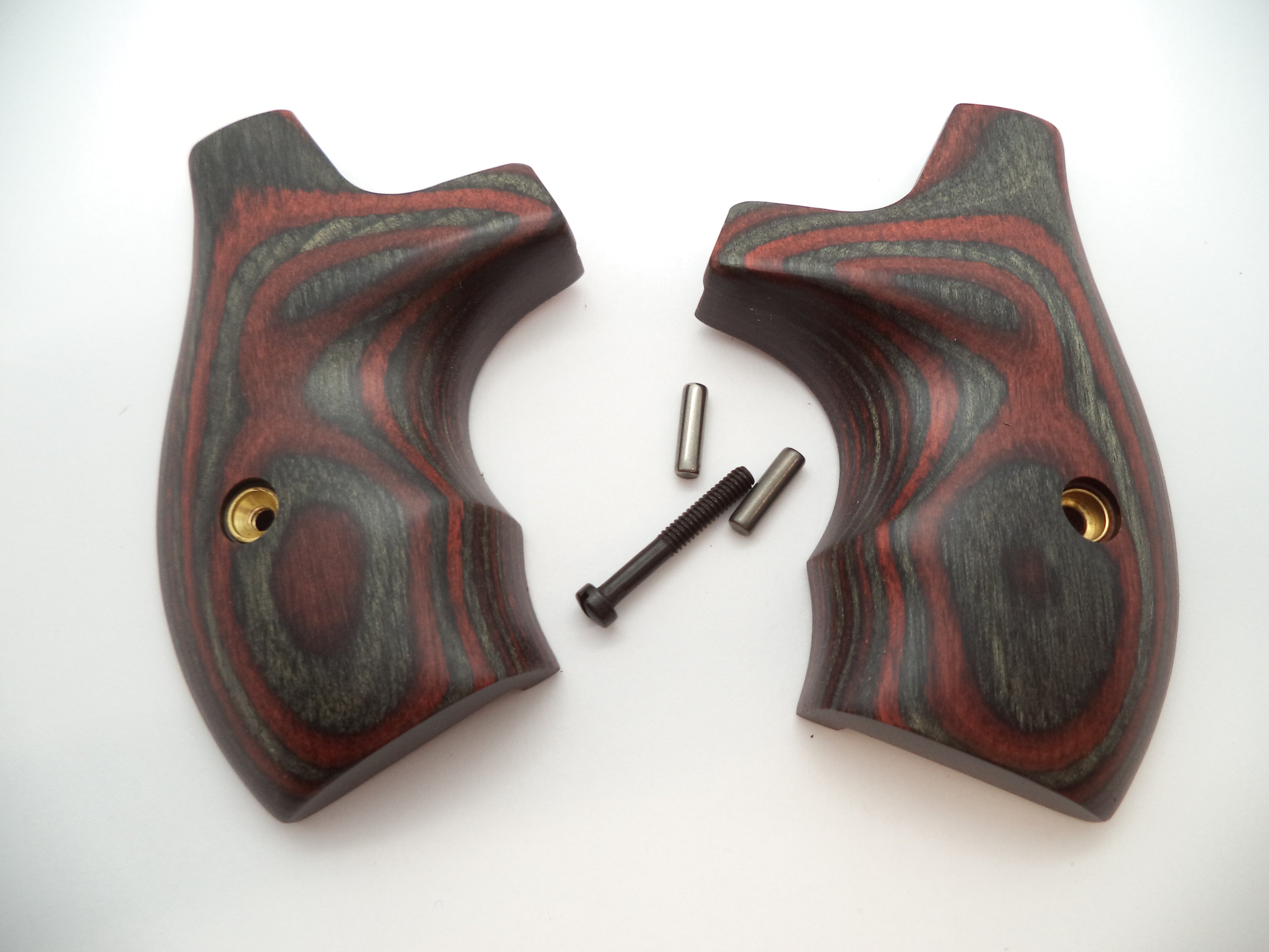 Smith & Wesson J Frame Grips with Finger Grooves - Round Butt Only - Titanium Charcoal Ruby - Factory New Part 228250000