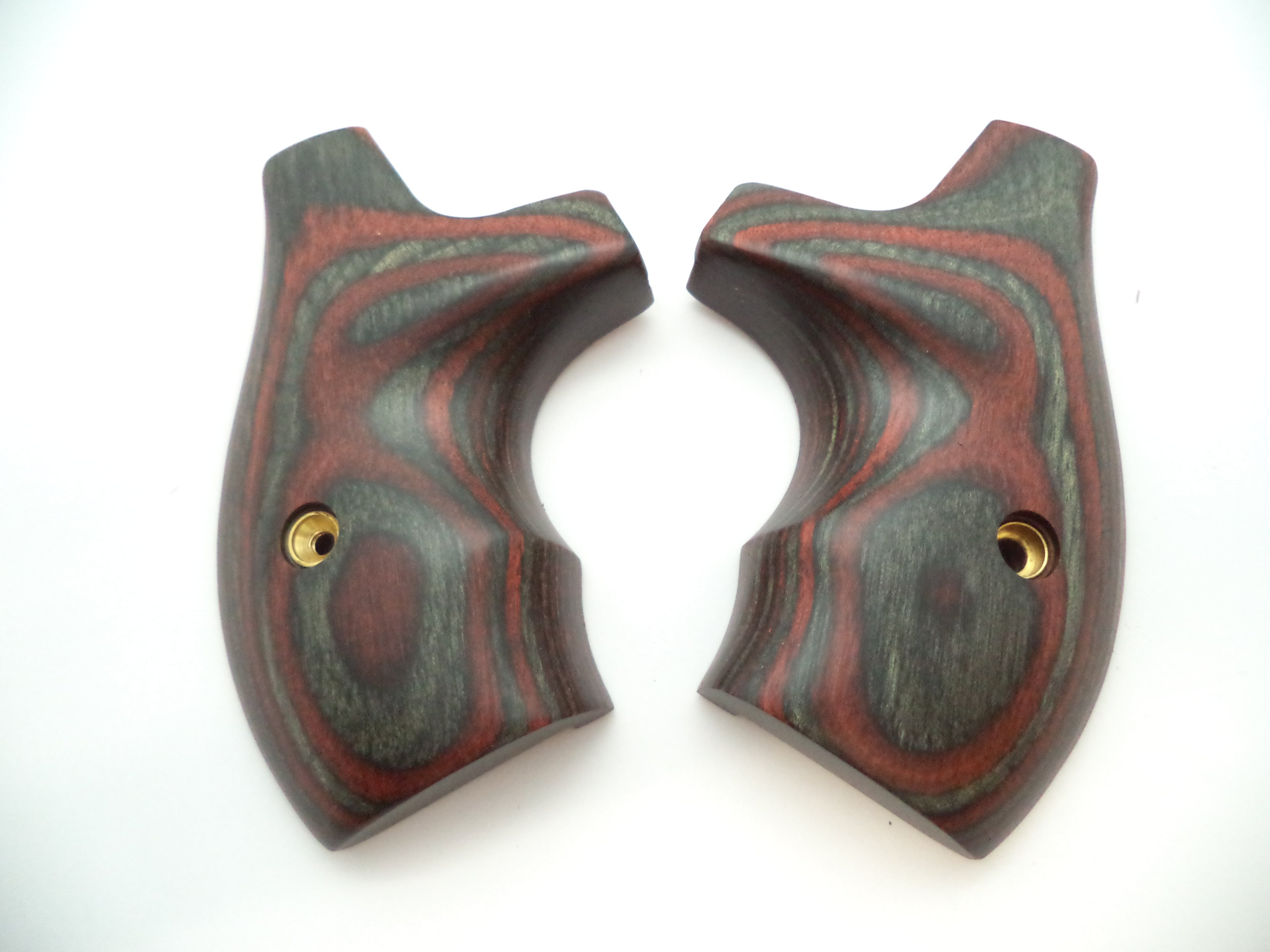Smith & Wesson J Frame Grips with Finger Grooves - Round Butt Only - Titanium Charcoal Ruby - Factory New Part 228250000