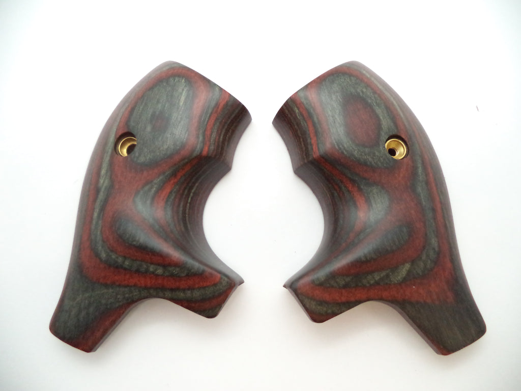 Smith & Wesson J Frame Grips with Finger Grooves - Round Butt Only - Titanium Charcoal Ruby - Factory New Part 228250000