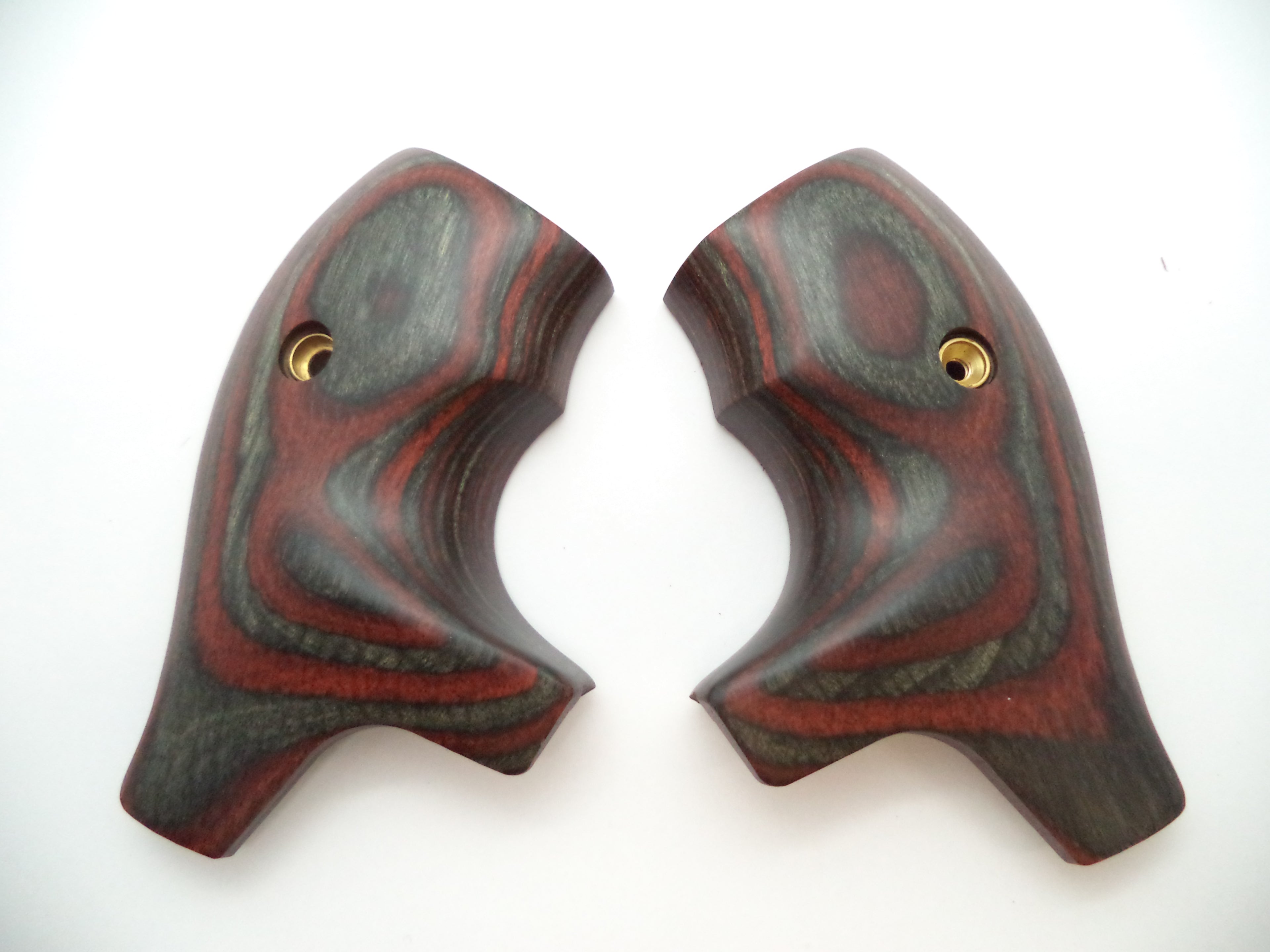 Smith & Wesson J Frame Grips with Finger Grooves - Round Butt Only - Titanium Charcoal Ruby - Factory New Part 228250000