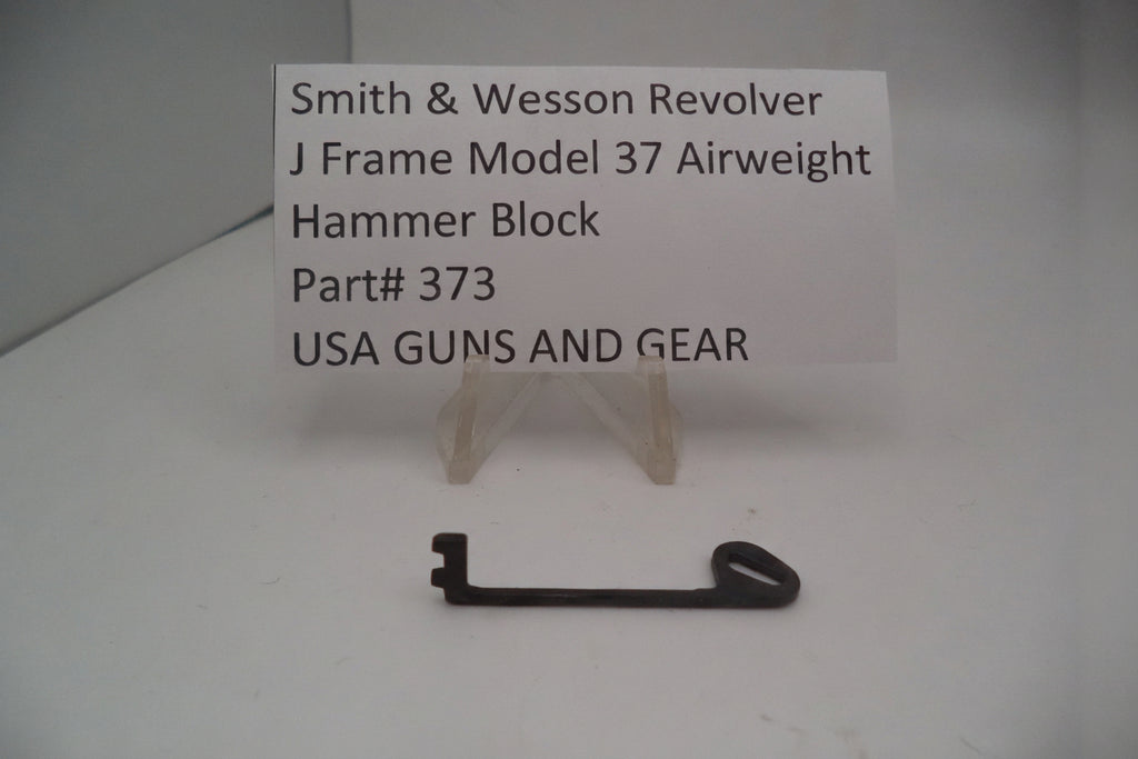 Smith & Wesson Revolver J Frame Model 37 Airweight Hammer Block .38 Special Used 3730