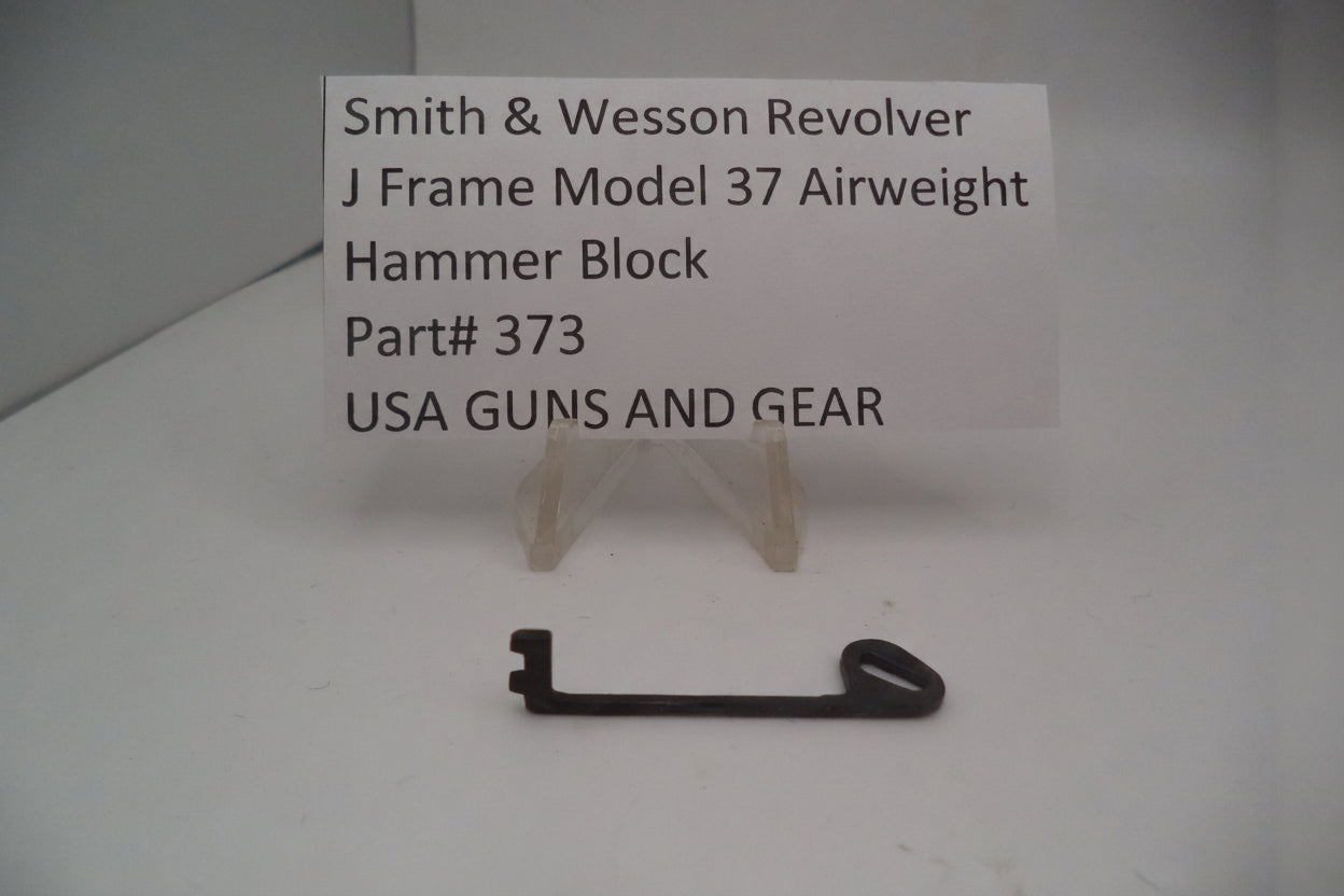 Smith & Wesson Revolver J Frame Model 37 Airweight Hammer Block .38 Special Used 3730