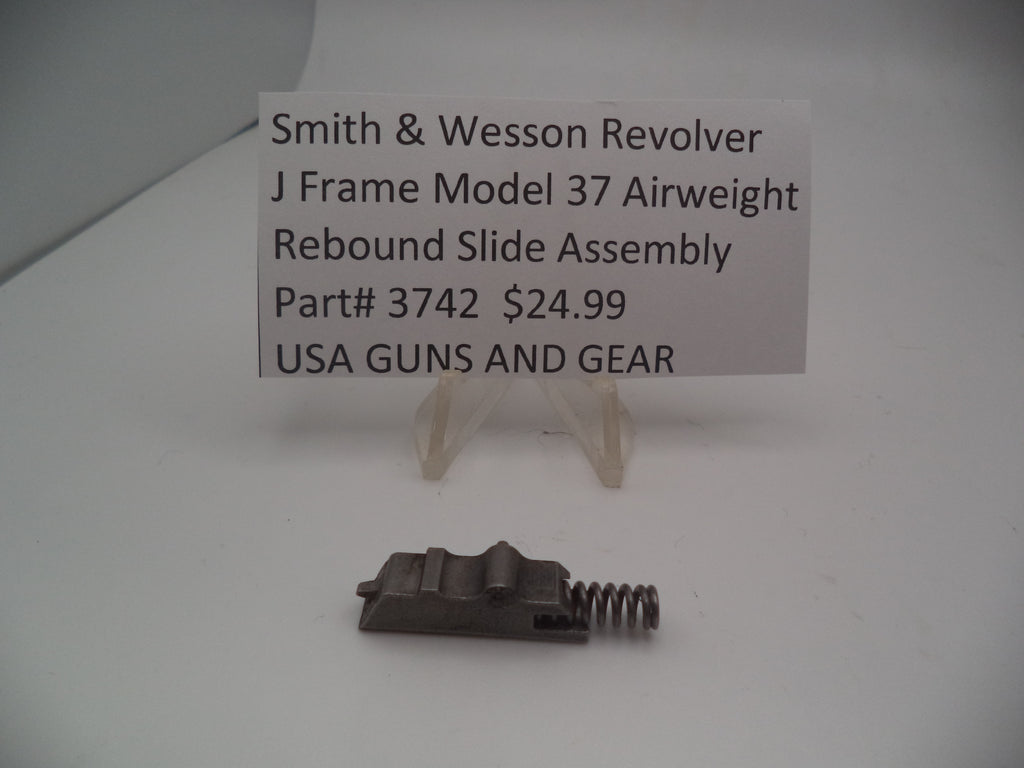 3742 Smith & Wesson Revolver J Frame Model 37 Rebound Slide Assembly