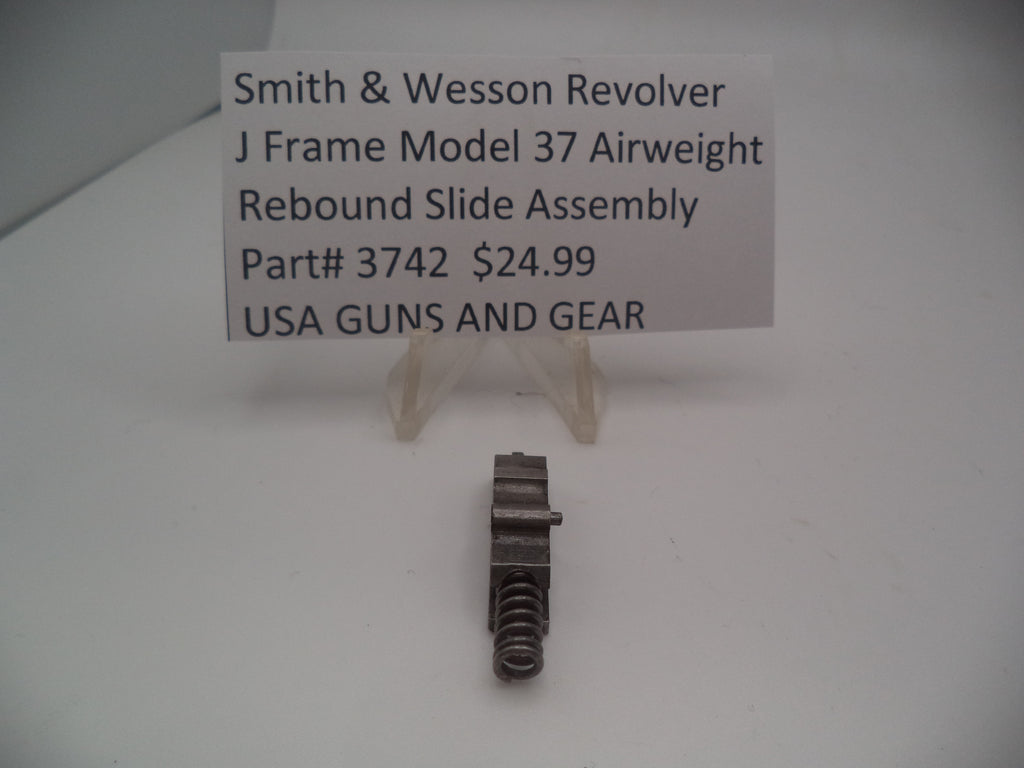 3742 Smith & Wesson Revolver J Frame Model 37 Rebound Slide Assembly
